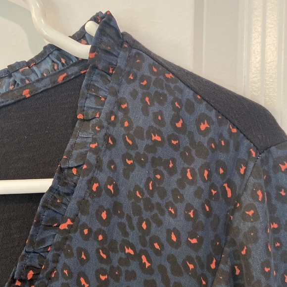 Anthropologie - Dolan - Animal Print Long Sleeve Button Down Blouse - Picture 8 of 12